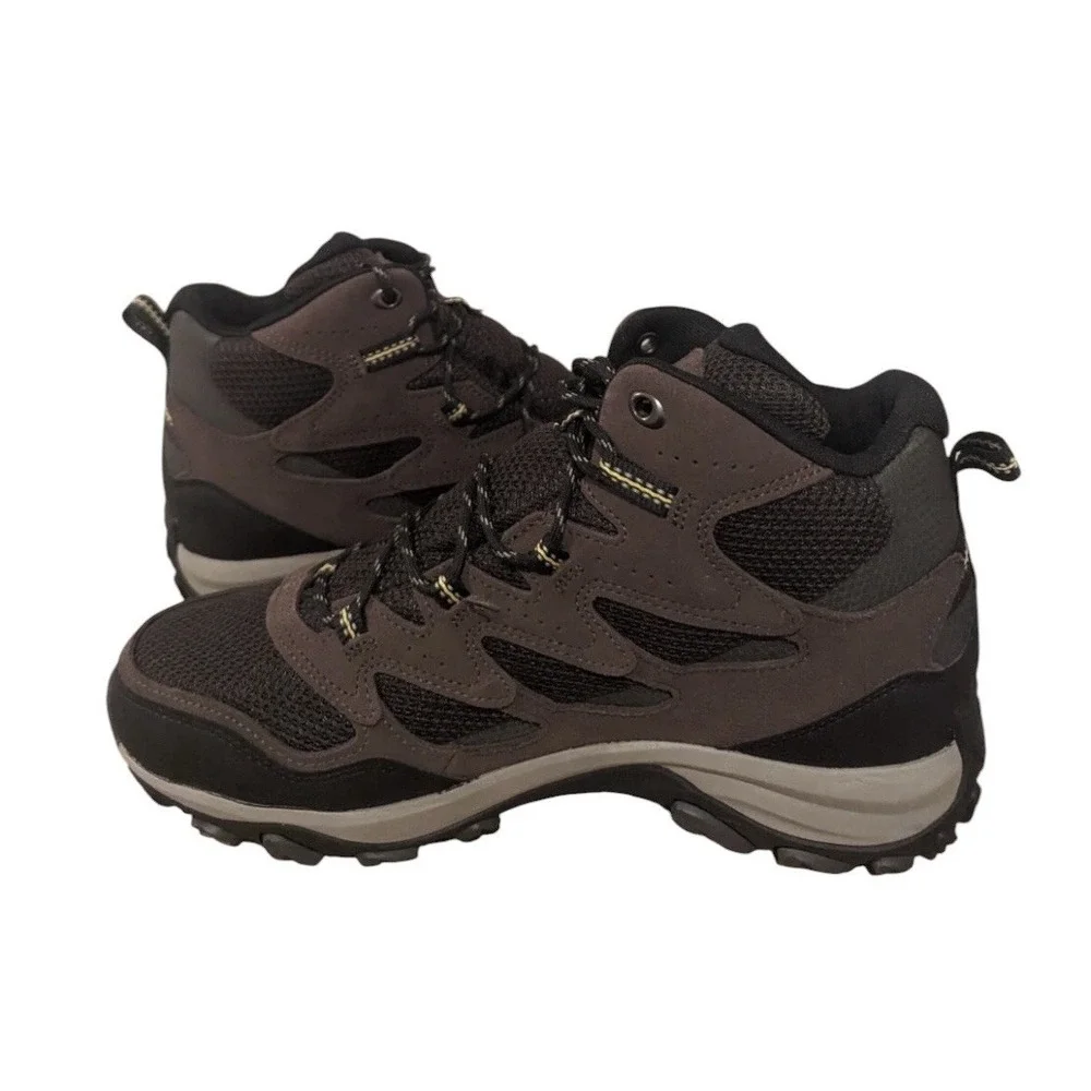 New MERRELL Sz 11.5 Men's West Rim Sport Thermo Mid WP Hiking Boots Shoes Brown